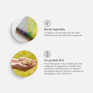 Tableau en liège - Bleu Scandinave – Image 4