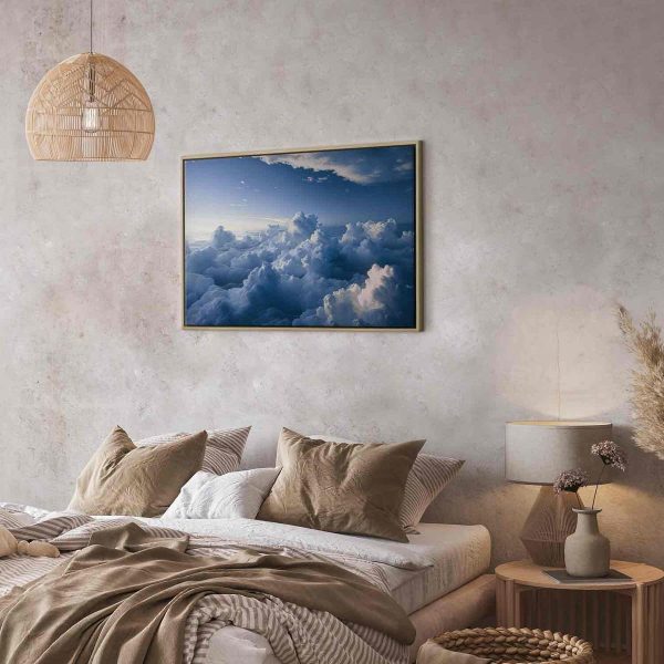 Tableau - Aerial Landscapes: Rays Lighting Up Fluffy Cloud Formations