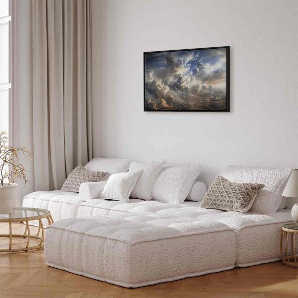 Tableau - Golden Reflections on Clouds Foretelling Dusk