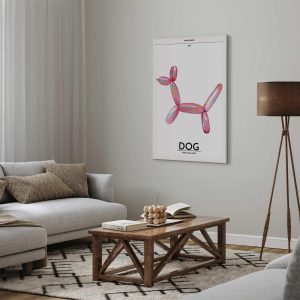 Tableau - Holo-Dog - Colorful Dog in Retro Style