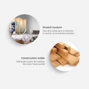 Paravent japonais - Fleurs et Papillons II – Image 4