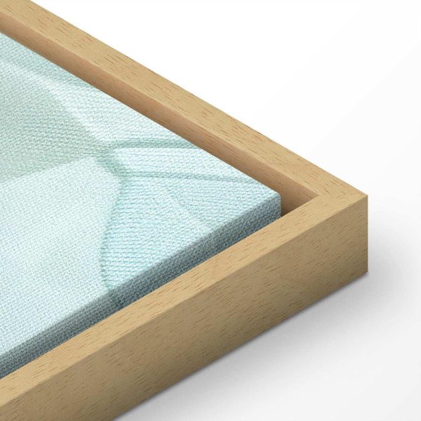 Tableau - Large Leaves in Shades of Green-Mint: Botanical Motif