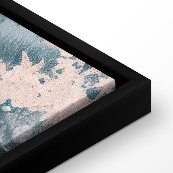 Tableau - Mountainous Coast with Trees and Rocks in Light Pastel Blues