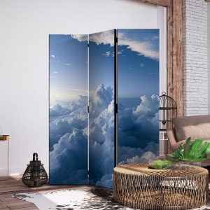 Paravent - Aerial Landscapes: Rays Illuminating Fluffy Cloud Formations