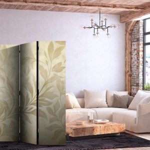 Paravent - Botanical Motif with Leaves and Vines in Sandy Colors