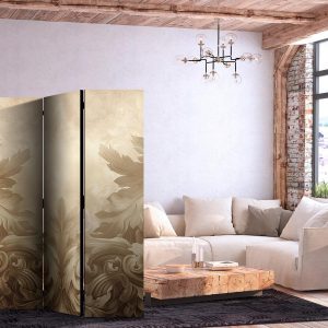 Paravent - Carved Baroque Ornaments - Rich Composition in Sepia Colors