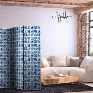 Paravent - Ceramic Tiles - Traditional Portuguese Blue Tiles Azulejos