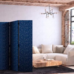Paravent - Cosmic Inspirations - Pattern with Stars and Constellations on a Dark Background
