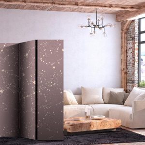 Paravent - Night Sky - Artistic Constellations and Stars in Pastel Shades