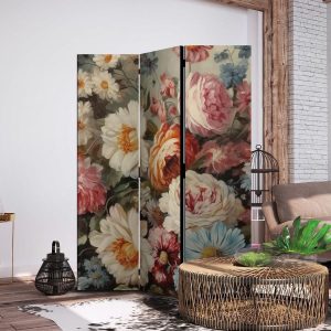 Paravent - Scent of Nature - Beautiful Garden Flowers in Pastel Colors