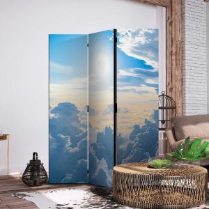 Paravent - Symphony of Light: The Sun and Clouds Collaborating on a Beautiful Sky