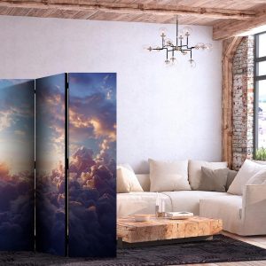 Paravent - The Sun in Hiding: The Golden Face of the Sky Over a Cloudy Sea