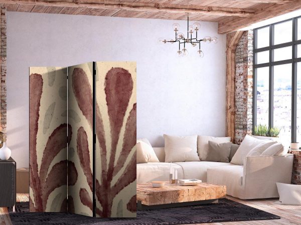 Paravent - Waving Leaves - Irregular Plant Shapes in the Style of Matisse