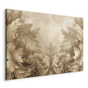 Tableau - Carved Baroque Ornaments Rich Composition in Sepia Colors