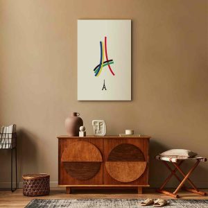 Tableau - Eiffel Tower - Colorful Graphics - Abstraction