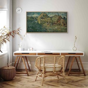 Tableau - Field with Wheat Stacks (Vincent Van Gogh)