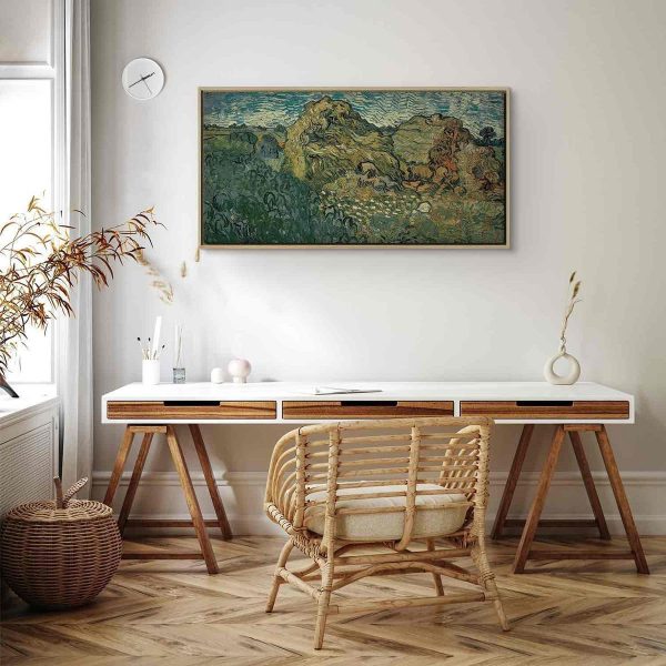 Tableau - Field with Wheat Stacks (Vincent Van Gogh)