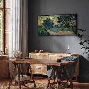 Tableau - Landscape with the Chateau of Auvers at Sunset (Vincent Van Gogh)