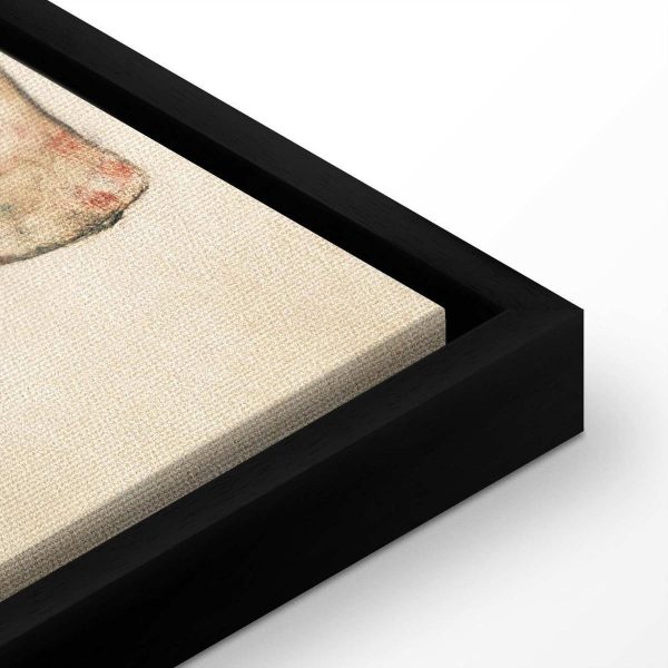 Tableau - Liegender Akt mit gelbem Handtuch (Egon Schiele)