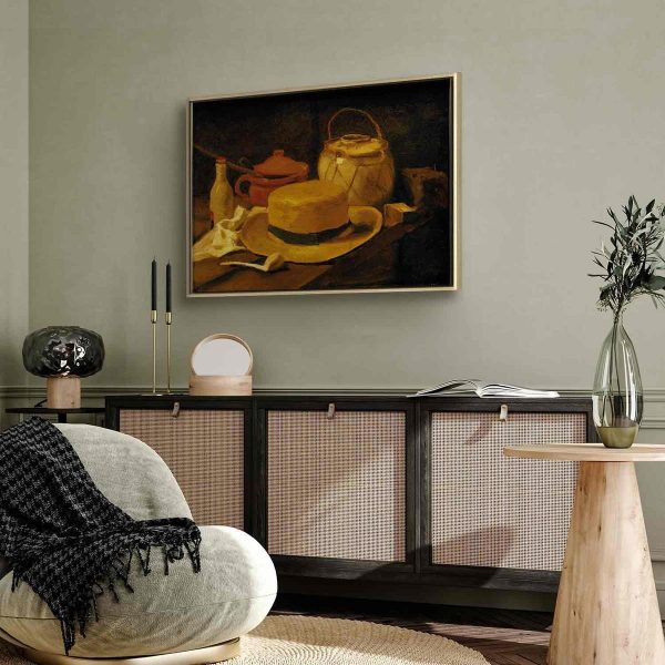 Tableau - Still life with yellow straw hat (Vincent Van Gogh)