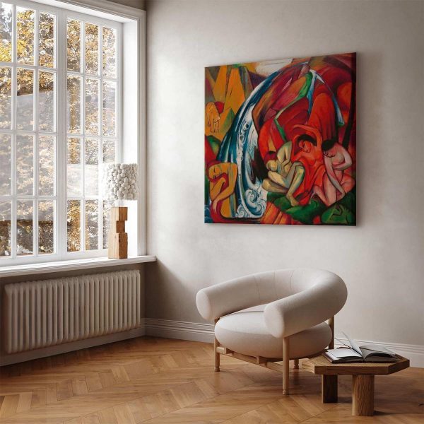 Tableau - The waterfall (Women under a waterfall) (Franz Marc)