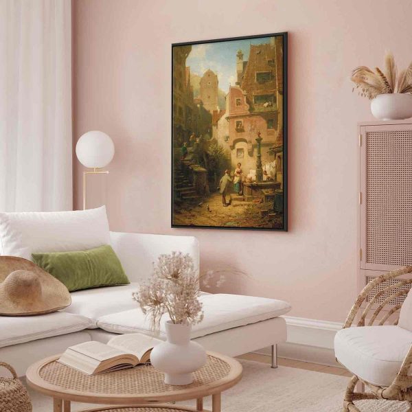 Tableau - Well-Wisher Presenting Flowers (Carl Spitzweg)