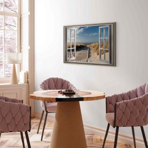 Tableau - Window: View of the Beach