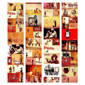 Tapisserie murale - Collage - Banksy