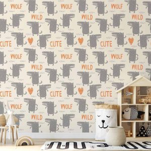 Tapisserie murale - Cute Wolf