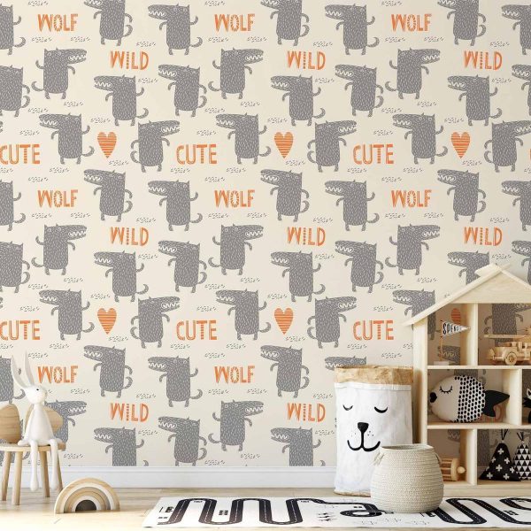 Tapisserie murale - Cute Wolf