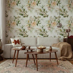 Tapisserie murale - Flowers in the Clouds