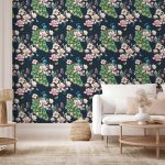 Tapisserie murale - Magnolias and Peacocks