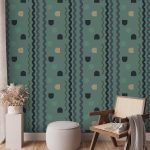 Tapisserie murale - Mint Wave