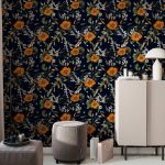 Tapisserie murale - Orange Bloom