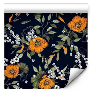 Tapisserie murale - Orange Bloom