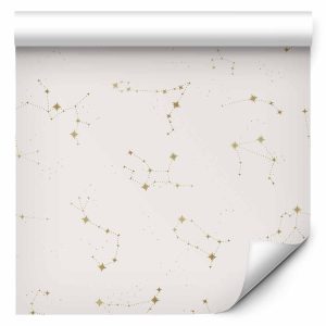 Tapisserie murale - Star Map - Delicate Constellations in Warm Shades