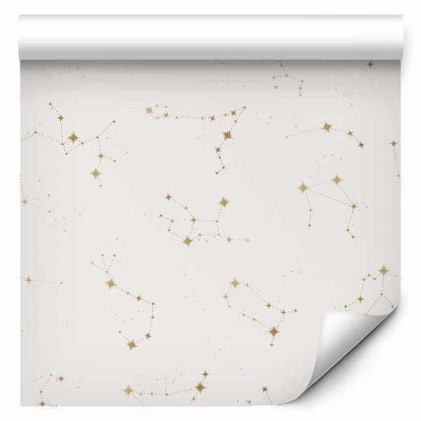 Tapisserie murale - Star Map - Delicate Constellations in Warm Shades