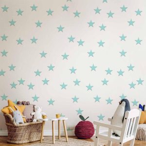 Tapisserie murale - Stars - Aquamarine