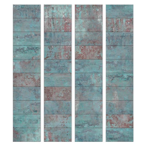 Tapisserie murale - Turquoise Concrete