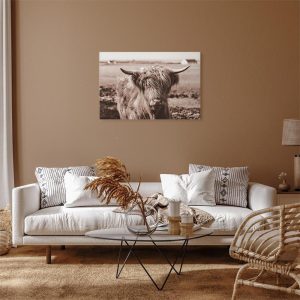Tableau - A Scottish Cow in Sepia