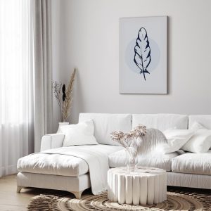 Tableau - Blue Feather (1 Part) Vertical