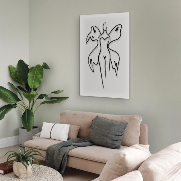 Tableau - Butterfly Woman (1 Part) Vertical