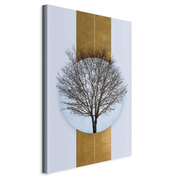 Tableau - Circle of Nature (1-part) - Tree Branches in Round Composition