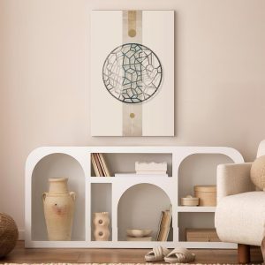 Tableau - Circle with Artistic Details (1-part) - Abstract Shape