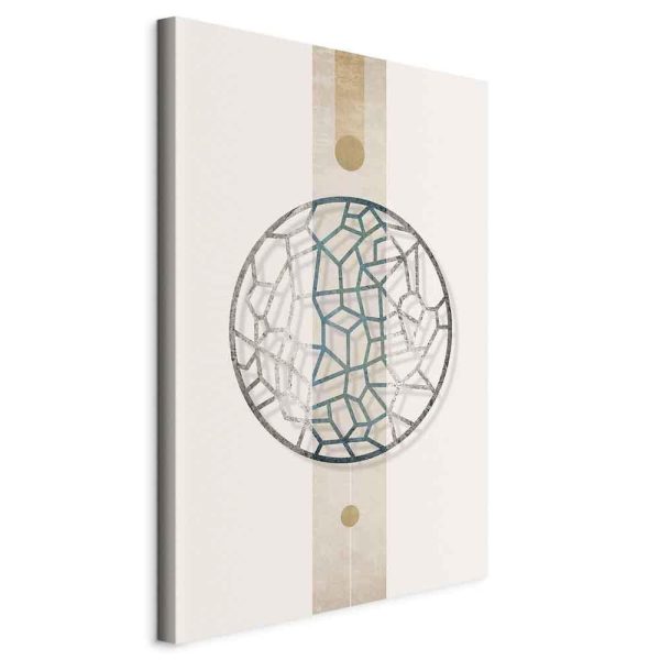 Tableau - Circle with Artistic Details (1-part) - Abstract Shape