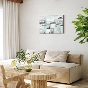 Tableau - Colorful Town (1 Part) Wide