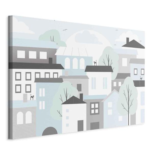 Tableau - Colorful Town (1 Part) Wide