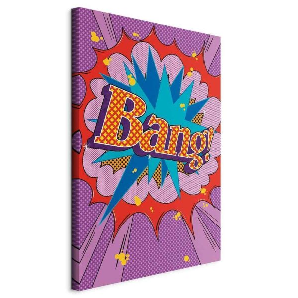 Tableau - Comic Street Art (1-part) - Colorful Text on Vibrant Background