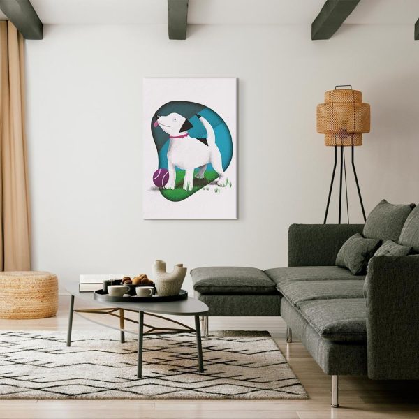 Tableau - Dog and Ball (1 Part) Vertical