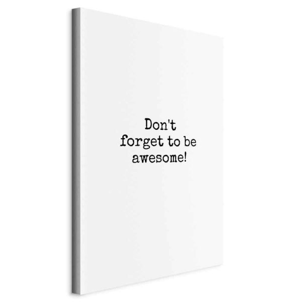 Tableau - Don't Forget to Be Awesome! (1 Part) Vertical